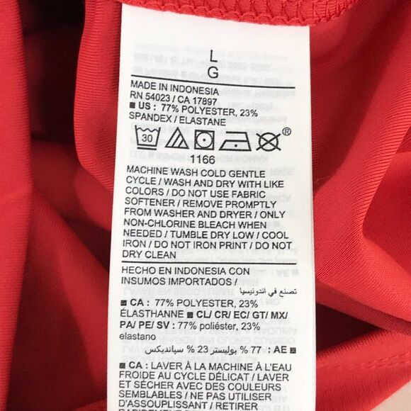 NEW Old Navy Active PowerSoft Ultra Crop Top Women's Large Coral Go-Dry Fitness - Picture 10 of 10